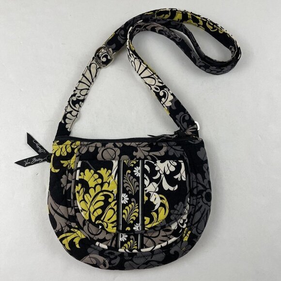 Vera Bradley Crossbody Small Quilt Purse Adjustable Strap Zip Pockets Card Slots - Picture 1 of 12